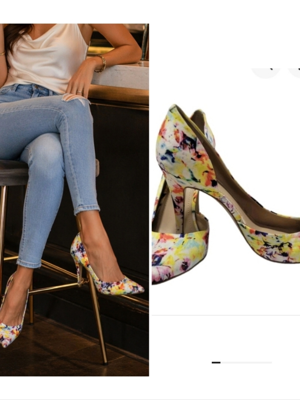Vince CAMUTO Floral Print Women's Heels